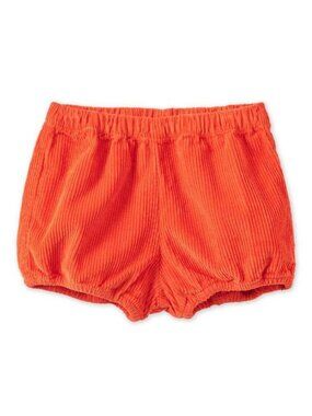 Baby Organic Cotton Corduroy Bloomers - Dark Coral